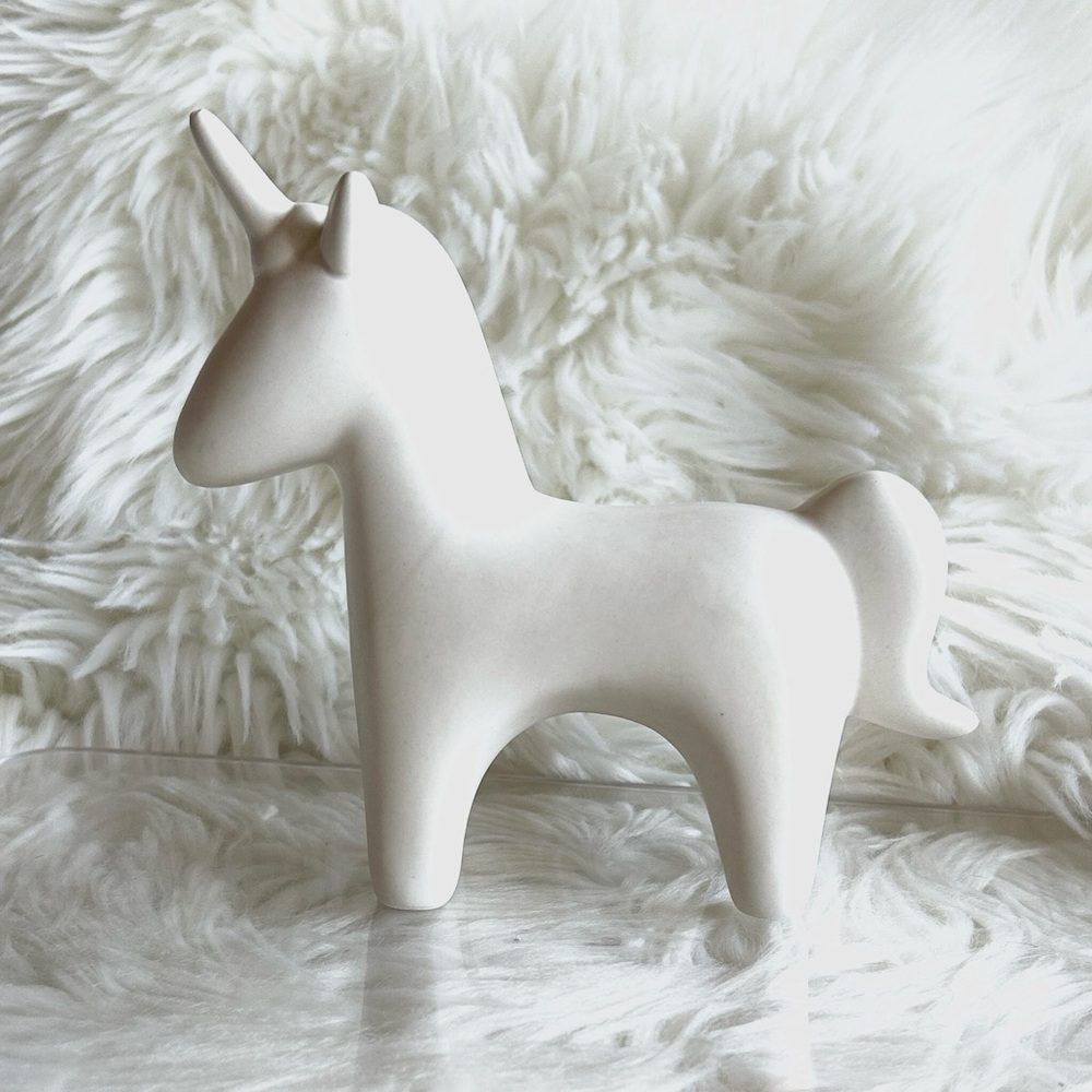 Ceramic Mini Unicorn Figurine Mystical Decor